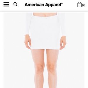 American Apparel Ponte Mini Skirt